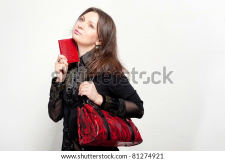 Lifestyle - Pagina 5 Stock-photo-portrait-of-a-bright-beautiful-young-woman-with-fashion-handbag-81274921
