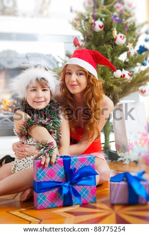 kid sitting beside fireplace. kid sitting beside fireplace.