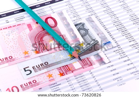 Report financial data with industry growth. European currency.