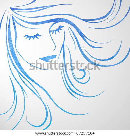 Beautiful Vector Woman - 89259184 : Shutterstock