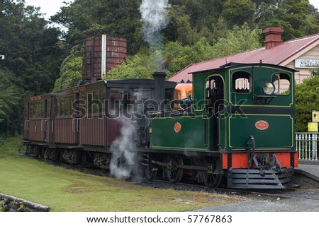 OLd steam train in Shanty Town Museum