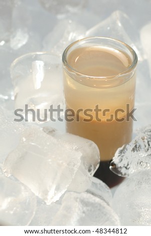 stock photo : B52 cocktail served in ice with Kahlua, Baileys, Cointreau