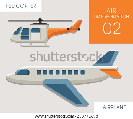Air Transportation Flat Vector 02
