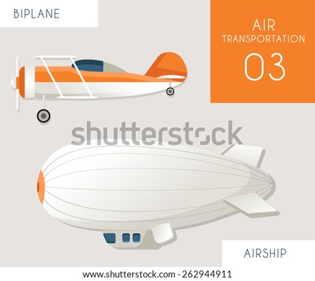 Air Transportation Flat Vector 03