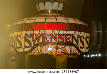 CHIANG MAI, February 28, 2015: Swensen's is a global chain of ice cream restaurants that started in San Francisco, California