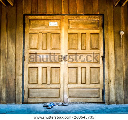 Wooden Mysterious Looking Door