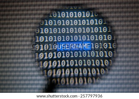 Magnifying User Name Text on Computer Screen
