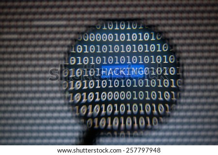 Magnifying User Hacking Text on Computer Screen