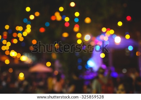 Live concert gig during Christmas outdoor event