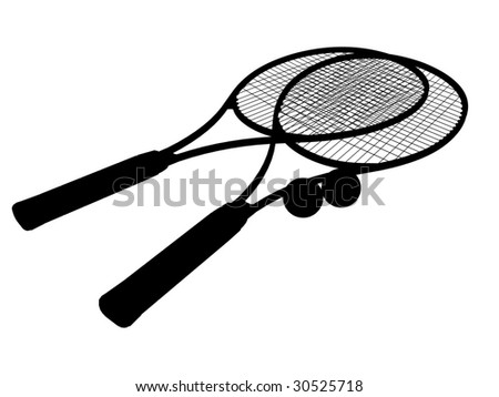 Tennis Racket Silhouette