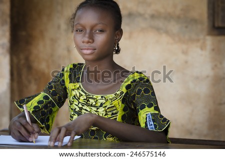 Education Symbol - African Teenage Student Back To School