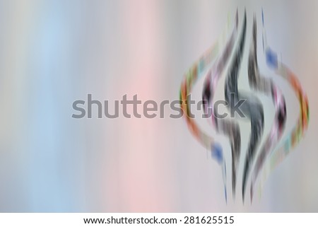 blurred abstract figure of tree illuatration