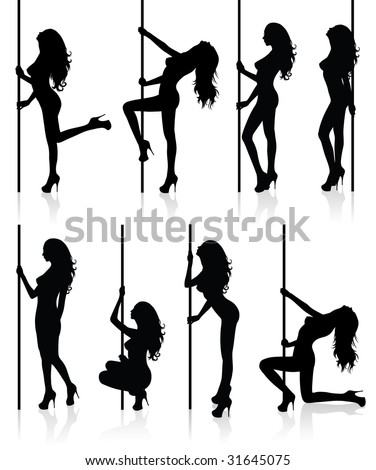 Pole+dancer+silhouette+clip+art