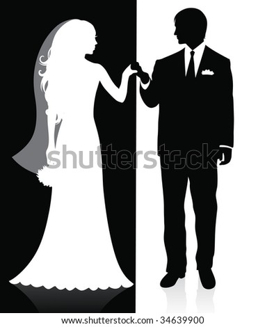 stock vector : Black and white