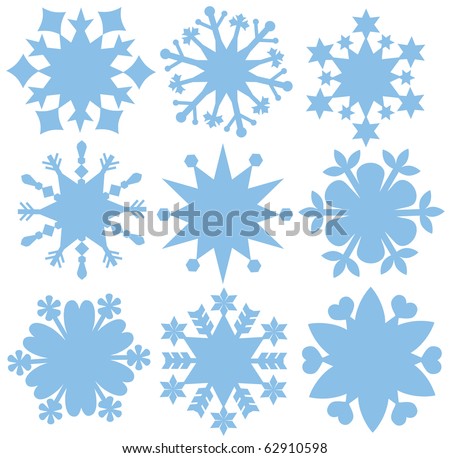 Simple Snowflake Silhouette