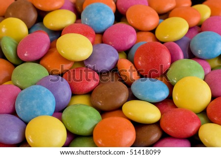multi colored halloween chocolate candy