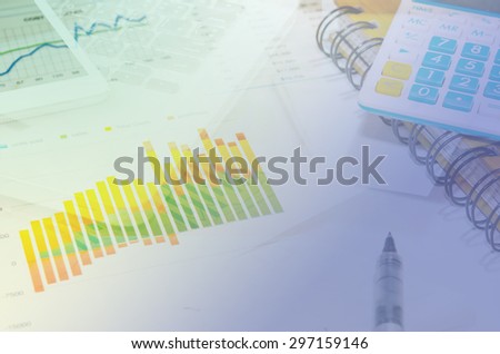 finance charts and graphs, finance investment business concept