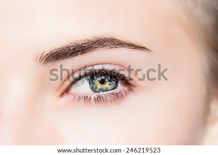 Portrait of Girl -- Eye to the Side