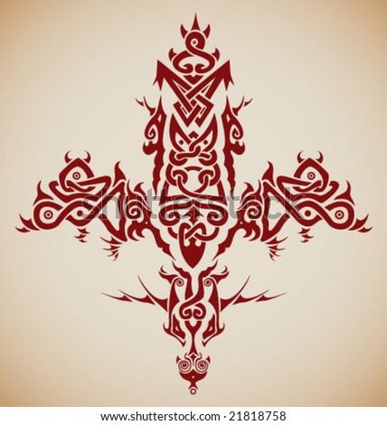 pagan tattoo designs. inspired cross / tattoo.