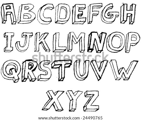 Graffiti Alphabet Fonts. Graffiti Alphabet Letters Hang