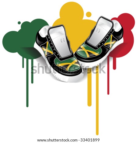 Jamaican Flag Shoes
