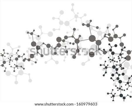 Abstract molecular stucture background