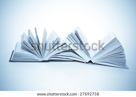 book on the white background