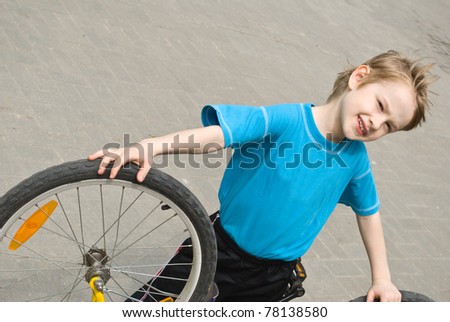 Boy And Bicycle
