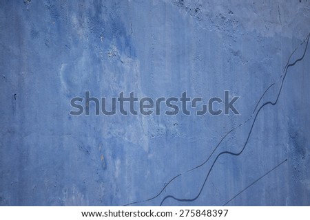 blue concrete wall