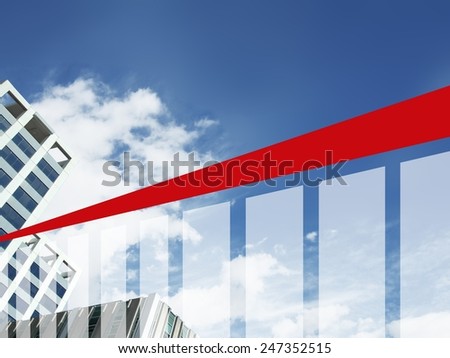 business chart - investment success company progress money