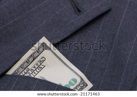 Suit with $100