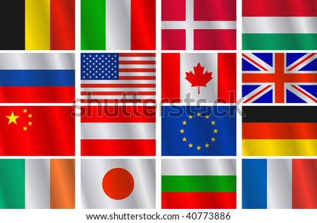 Logo Design Questionnaire  on Stock Vector Vector Set Different Countries Flags 40773886 Jpg