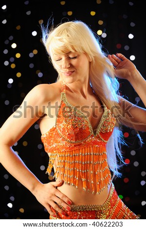 Woman dancing in the nightclub