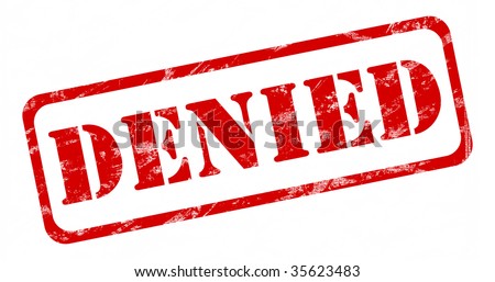 stock photo : denied stamp