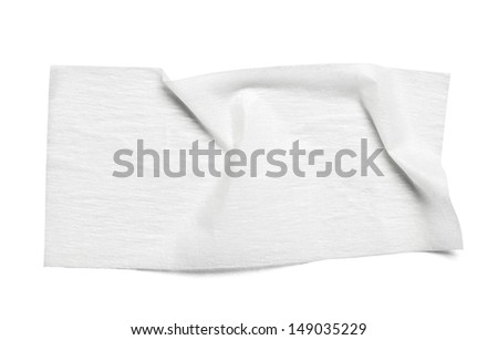 close up of  an adhesive tape on  white background