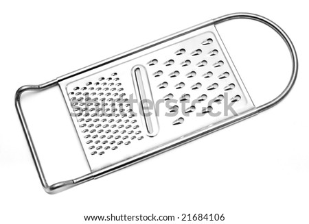 cheese grater clipart. stock photo : close up of cheese grater on white background