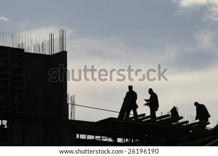construction worker working on a construction site