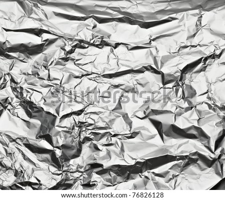 close up of aa aluminum foil on white background with clipping path