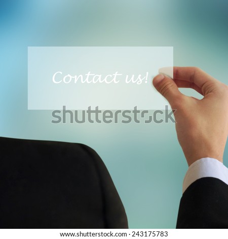 Business and advertisement concept. Close up of businessman writing to something