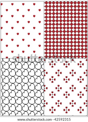 White Black And Red Wallpaper. stock photo : Four red, lack