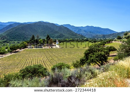 winery along Monterey road highway G16, near Carmel Valley, on the California Central Coast