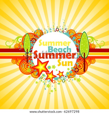 Summer Backgrounds on Summer Background  Stock Vector 62697298   Shutterstock