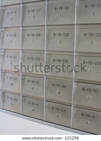 Blocks of Mailboxes