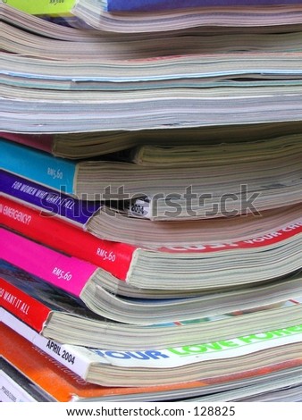 Colorful Magazine Stack