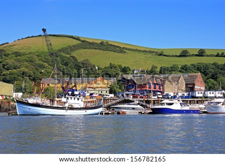 boats on the River Dart