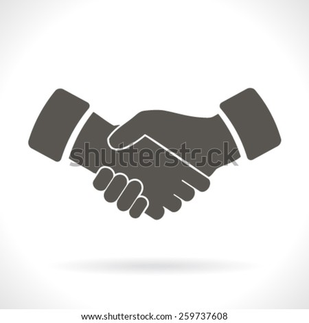 Vector Handshake Icon - 259737608 : Shutterstock