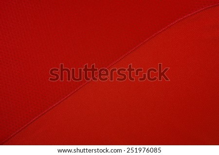 Red sport clothing fabric texture and background