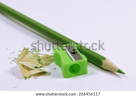 Sharpener and Color Pencils For School And Art Work.