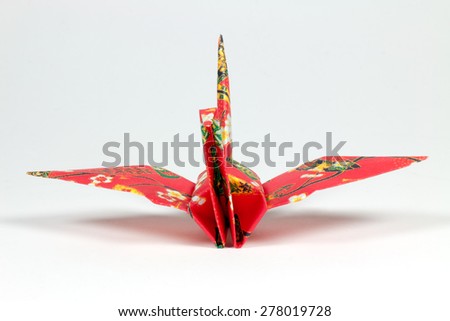 Origami Bird Colored.