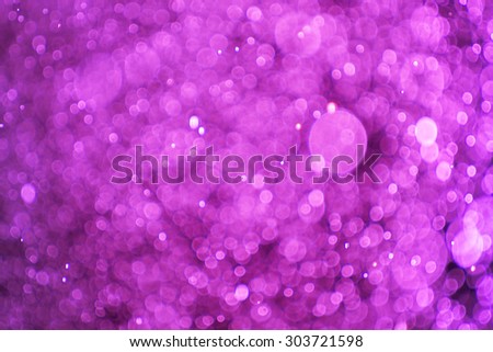 Background bokeh purple  light from the water abstraction